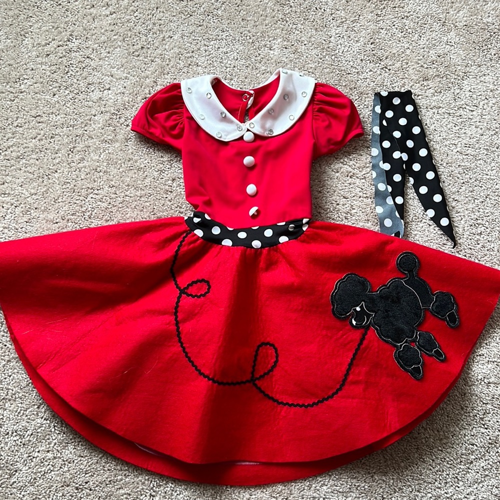 Weissman Red Poodle Skirt Costume